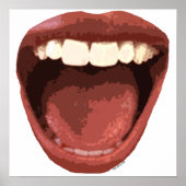 großer Mund2 Poster (Vorne)