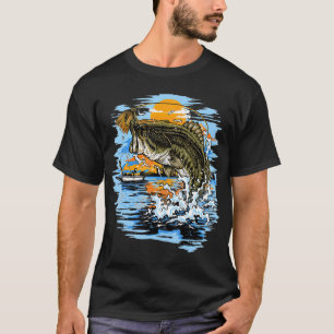 Großer Mund-Bass-Fang T-Shirt