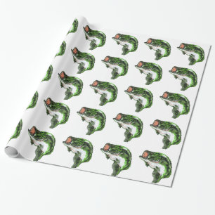 Großer Mund Baß Geschenkpapier