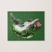 Großer Mund Baß Puzzle (Horizontal)