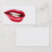großer Mund Visitenkarte (Vorne/Hinten)