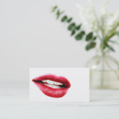 großer Mund Visitenkarte (Stehend Vorderseite)