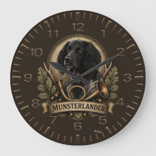 Großer Münsterländer (Logo) Große Wanduhr