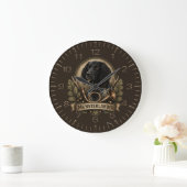 Großer Münsterländer (Logo) Große Wanduhr (Zuhause)