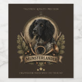 Großer Münsterländer (Logo) Weinetikett (Einzelnes Label)