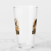 Großer Münsterländer mit Fasan Glas (Links)