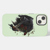 Großer Munsterlander mit Fasan iPhone Hülle (Rückseite (Horizontal))