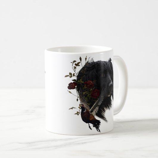 Großer Munsterlander mit Fasan Kaffeetasse (VorderseiteRechts)