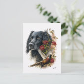 Großer Münsterländer mit Fasan   Postkarte (Stehend Vorderseite)