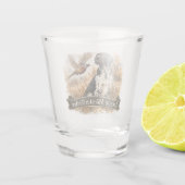 Großer Münsterländer mit Fasan Schnapsglas (Rückseite)