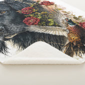 Großer Münsterländer mit Fasan   Sherpadecke (3/4)