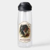 Großer Münsterländer mit Fasan Trinkflasche (Rückseite)