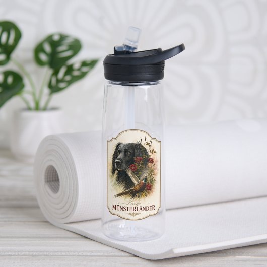 Großer Münsterländer mit Fasan Trinkflasche (Yoga (gedreht))