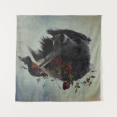 Großer Munsterlander mit Fasan Wandteppich (Vorderseite (Horizontal))