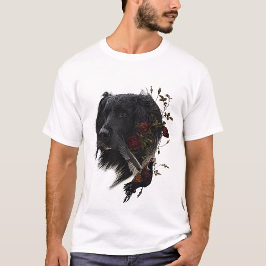 Großer Munsterlander mit faszinierendem T - Shirt (Vorderseite)