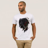 Großer Munsterlander mit faszinierendem T - Shirt (Vorne ganz)