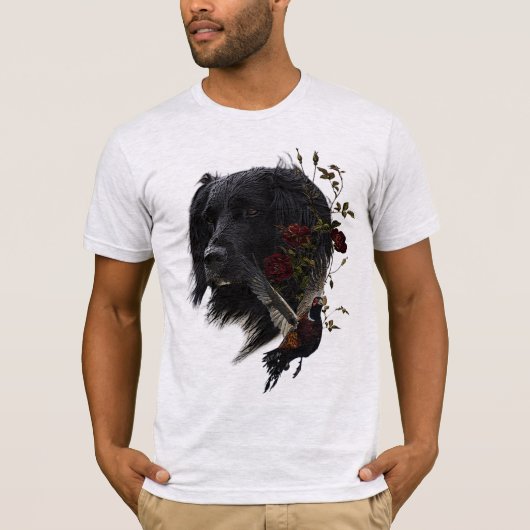 Großer Munsterlander mit faszinierendem T - Shirt (Vorderseite)