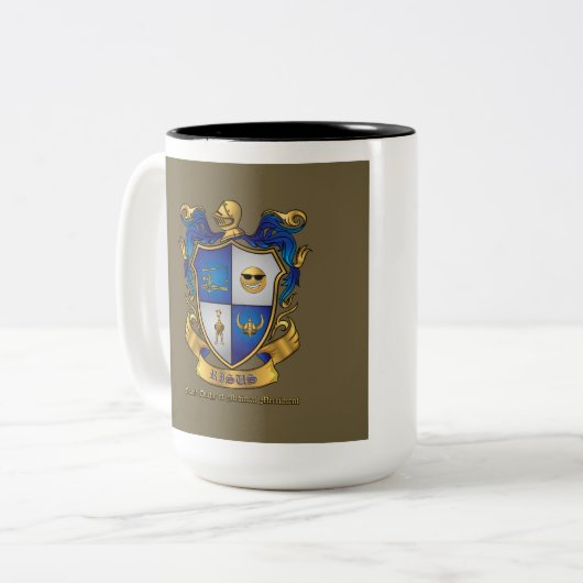 Größer, mutiger, GRANDER Zweifarbige Tasse (Vorderseite Links)