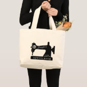 Grosser Nahtraum Quilter Stoff Geschenk L Jumbo Stoffbeutel (Vorderseite (Produkt))