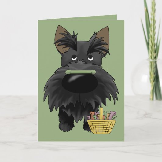 Großer NaseScottie Ostern Feiertagskarte (Vorderseite)