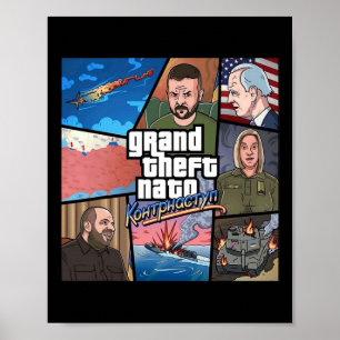 Großer Nato-Ukraine-Kontroffensive-Krieg Raub Poster