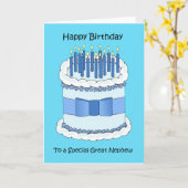 Großer Neffe-alles Gute zum Geburtstag Karte (Gelbe Blume)