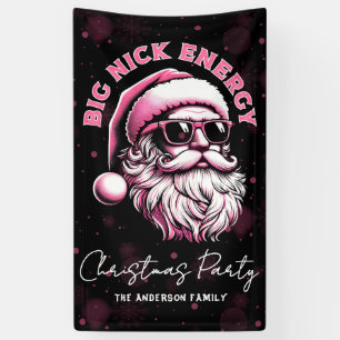 Großer Nick Energy Santa Lustiger Weihnachten Xmas Banner