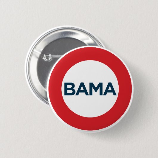 Großer Obama-Knopf Button (Vorne & Hinten)