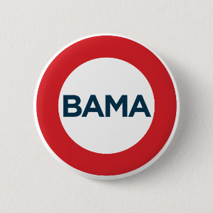 Großer Obama-Knopf Button