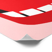 großer offener Mund Poster (Ecke)