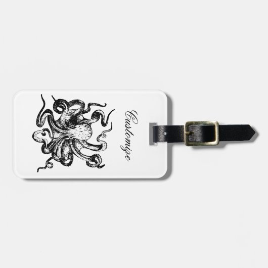 Großer Oktopus Thunder_Cove Gepäckanhänger (Vorderseite horizontal)