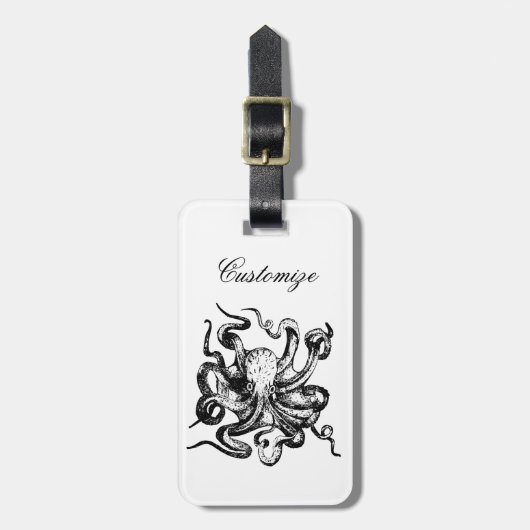 Großer Oktopus Thunder_Cove Gepäckanhänger (Vorderseite vertikal)