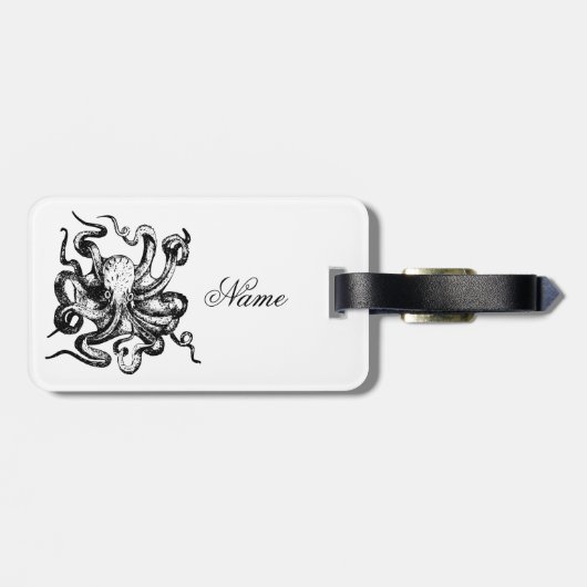 Großer Oktopus Thunder_Cove Gepäckanhänger (Rückseite horizontal)