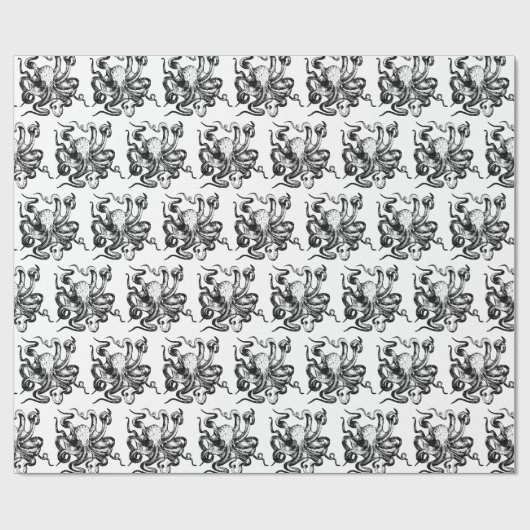 Großer Oktopus Thunder_Cove Geschenkpapier (Flach)