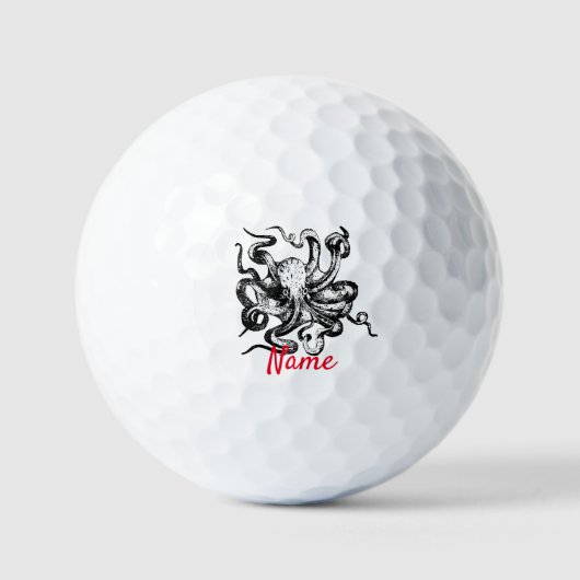 Großer Oktopus Thunder_Cove Golfball (Vorderseite)