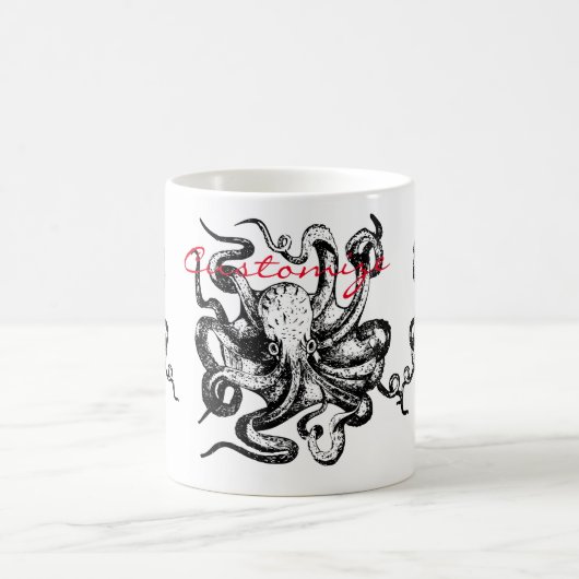 Großer Oktopus Thunder_Cove Kaffeetasse (Mittel)