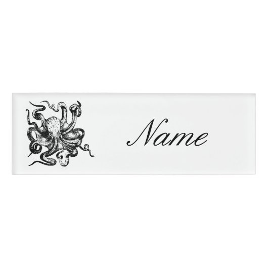 Großer Oktopus Thunder_Cove Namenschild (Vorderseite)