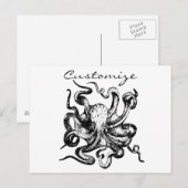 Großer Oktopus Thunder_Cove Postkarte (Vorne/Hinten)