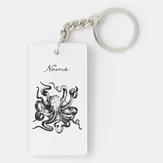 Großer Oktopus Thunder_Cove Schlüsselanhänger (Rückseite)