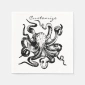 Großer Oktopus Thunder_Cove Serviette (Vorderseite)