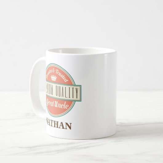 Großer Onkel Personalized Mug Kaffeetasse (Vorderseite Links)