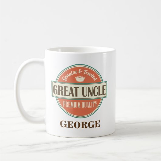 Großer Onkel Personalized Office Mug Gift Kaffeetasse (Links)