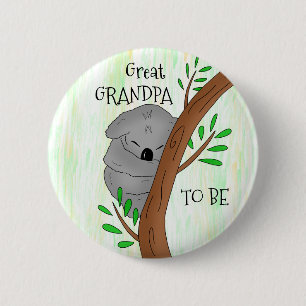 Großer Opa   Koala Babydusche Button