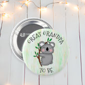 Großer Opa | Koala thematied Baby Dusche Button