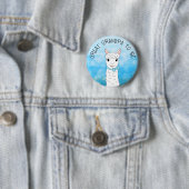 Großer Opa mit blauem Bogen Button (Beispiel)