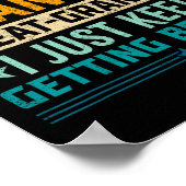 Großer Opa-Vatertag Poster (Ecke)