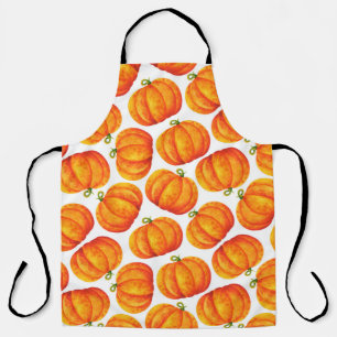 Großer orangefarbener Kürbis. Einfaches Drucken mi Schürze