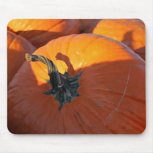 Großer Oranger Kürbis Mousepad (Vorne)