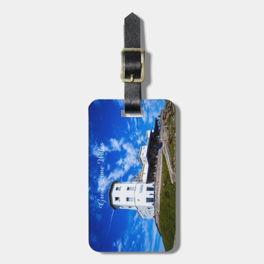 Großer Orme Wales. Gepäckanhänger (Vorderseite vertikal)