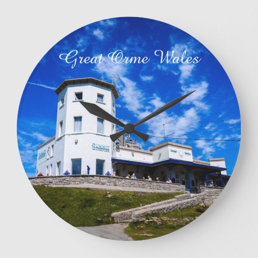 Großer Orme Wales. Große Wanduhr (Vorderseite)
